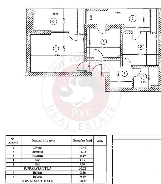 Scoala Americana | Apartament 2 camere | decomandat | 68mp | B10500